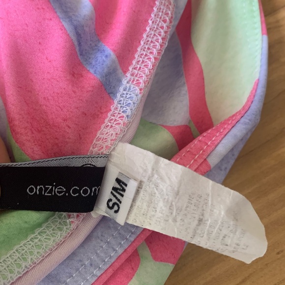 NWOT Tropical Print Tights: Onzie - Picture 8 of 13